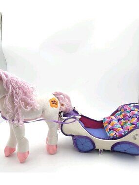 Groovy Girls Horse & Carriage Set Plush Pony Sleigh Dreamtastic